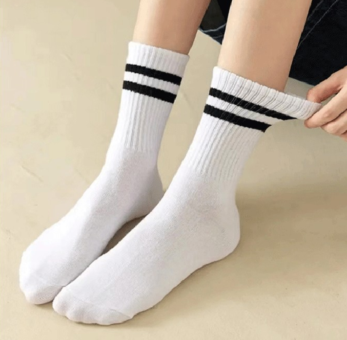 5er Set Socken weiß / schwarz